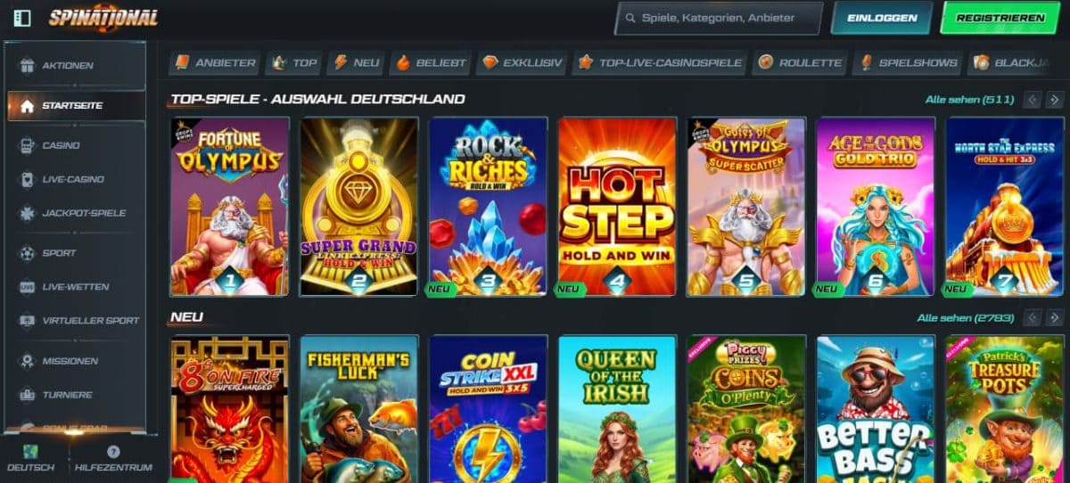 Spinational Casino Testbericht – Erfahrungen, Boni und Spielangebot für Deutschland image 1